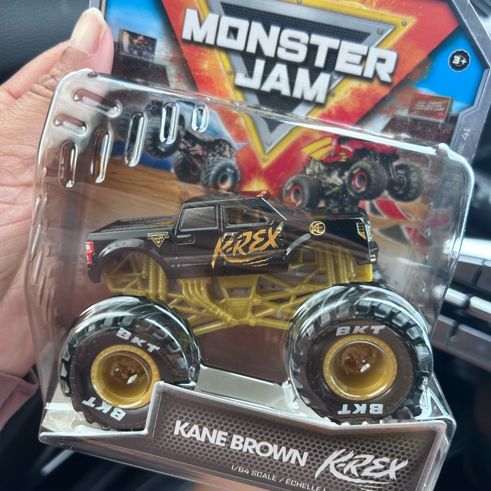 Black and Gold Toy Truck with Oversized Tires